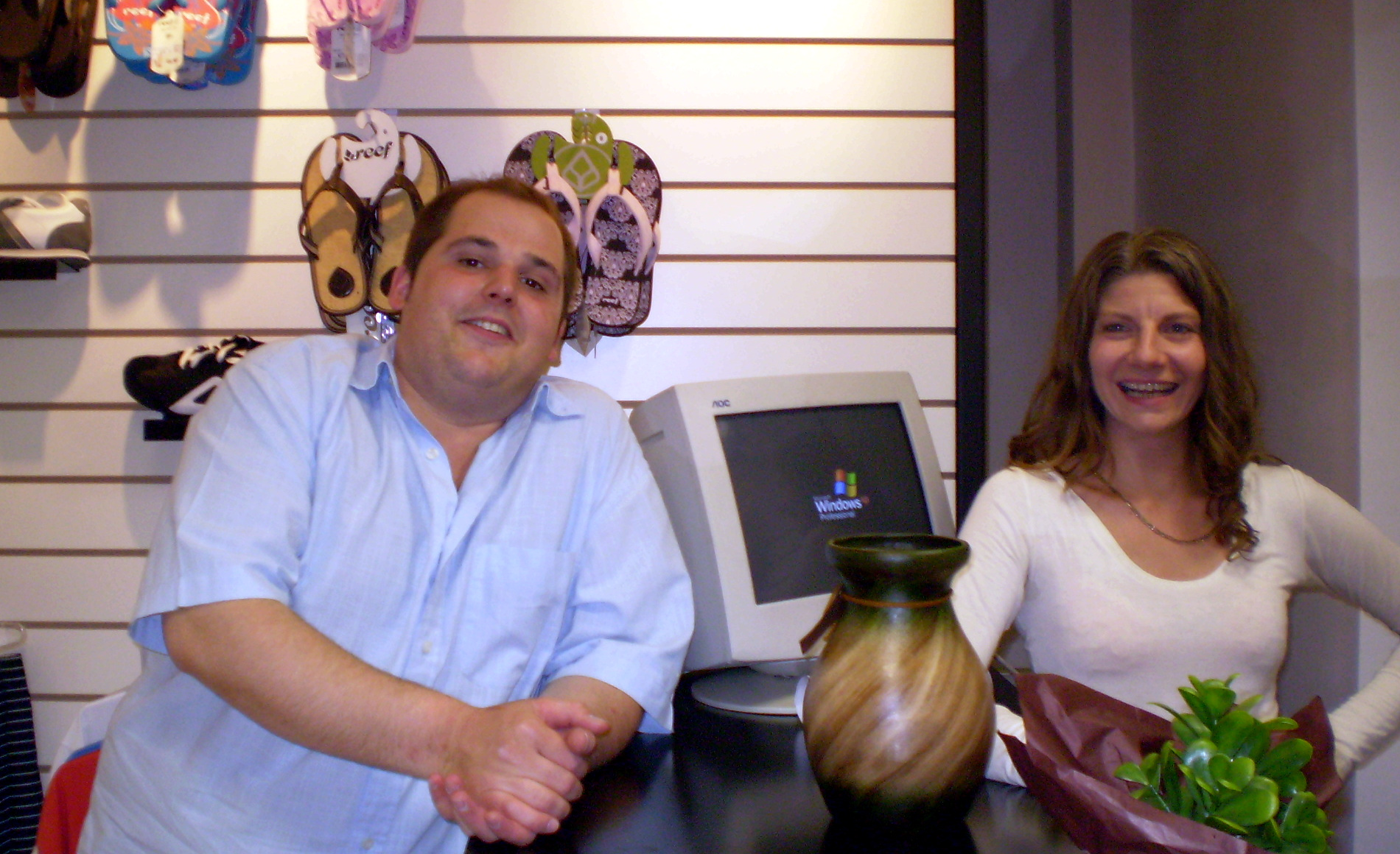 Jorge y Roxana en los comienzos de Hay Equipo, General Alvear, 2008