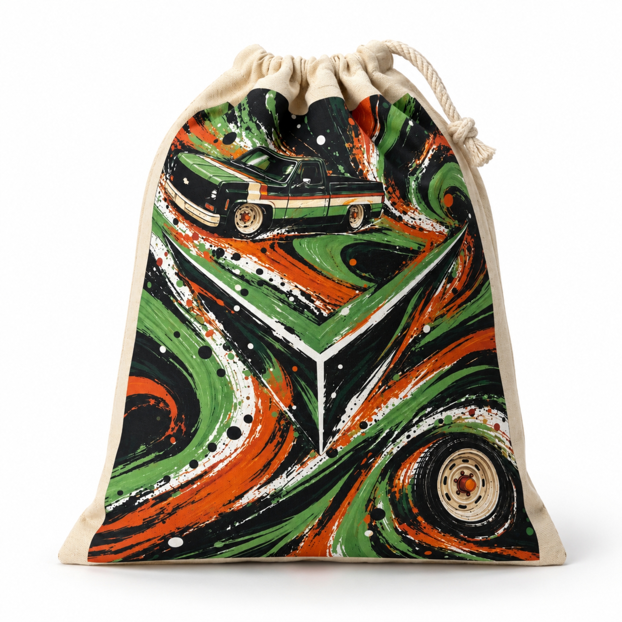 Sacola Organizadora Verdi Miniaturas com arte automotiva exclusiva