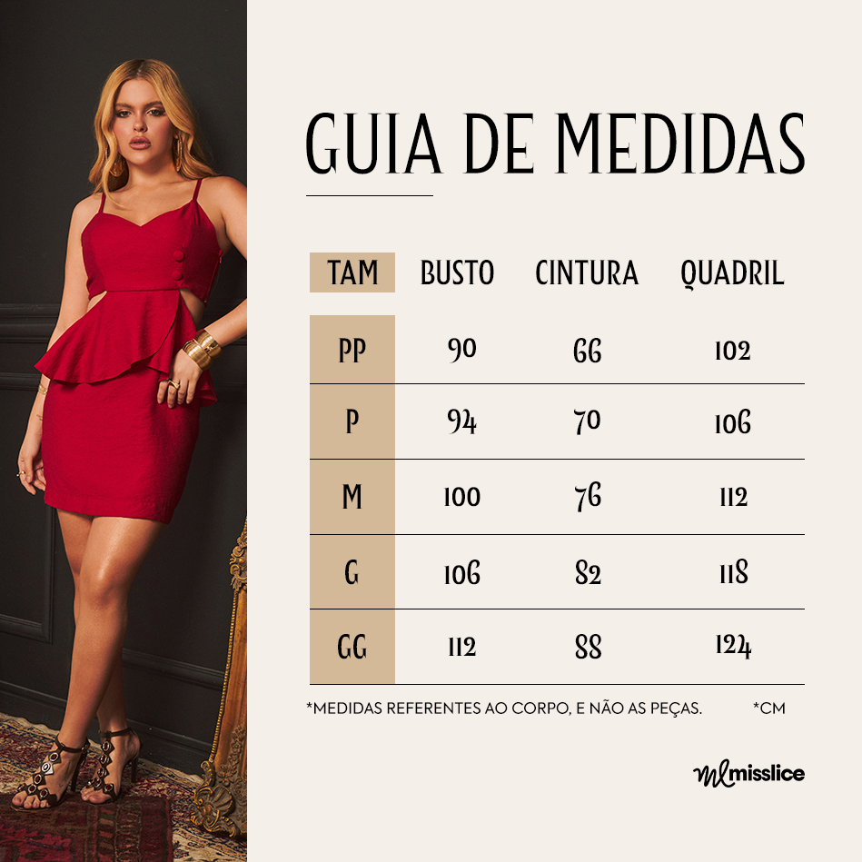 Tabela de medidas