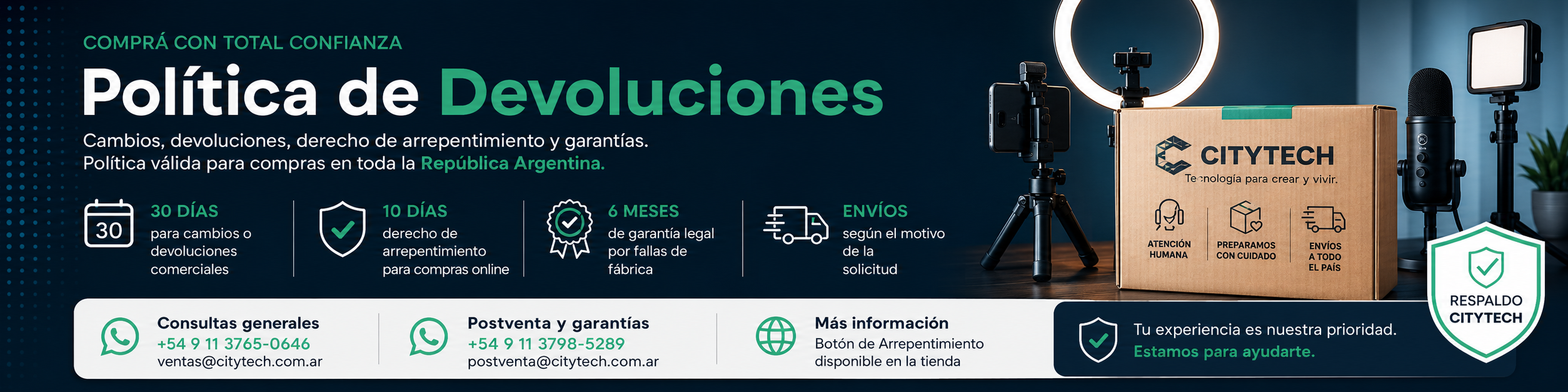 Política de devoluciones CityTech