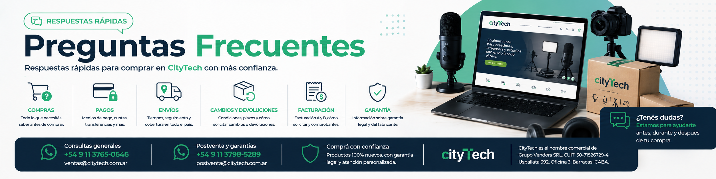 Preguntas frecuentes CityTech