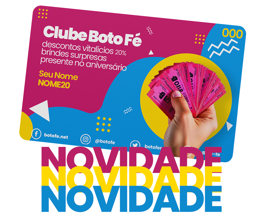 cartão clube fé novidade