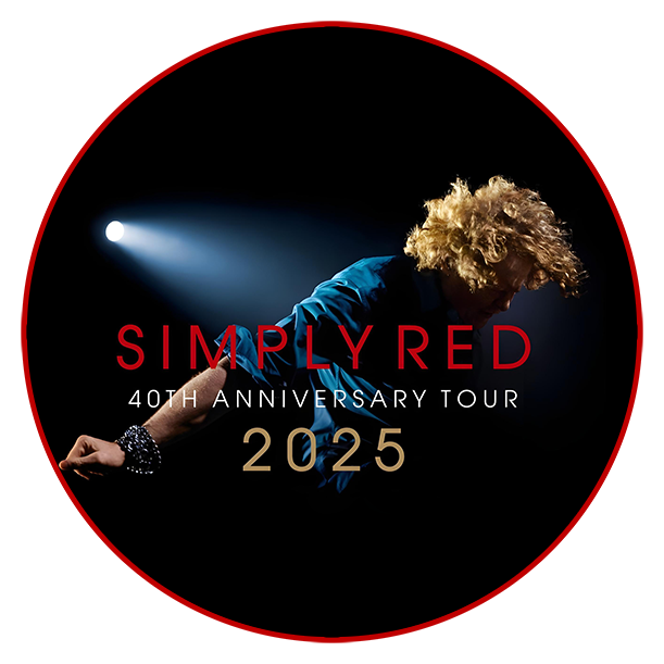 imagem de divulgação da turnê de 40 anos do simply red no brasil e no mundo