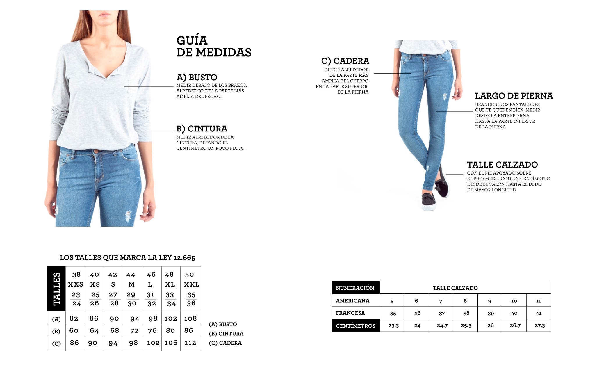 TABLA DE TALLES // VER