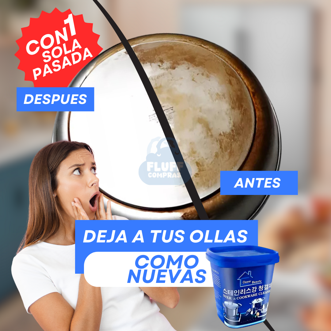 Pasta limpiadora Fluff® uso en cocina