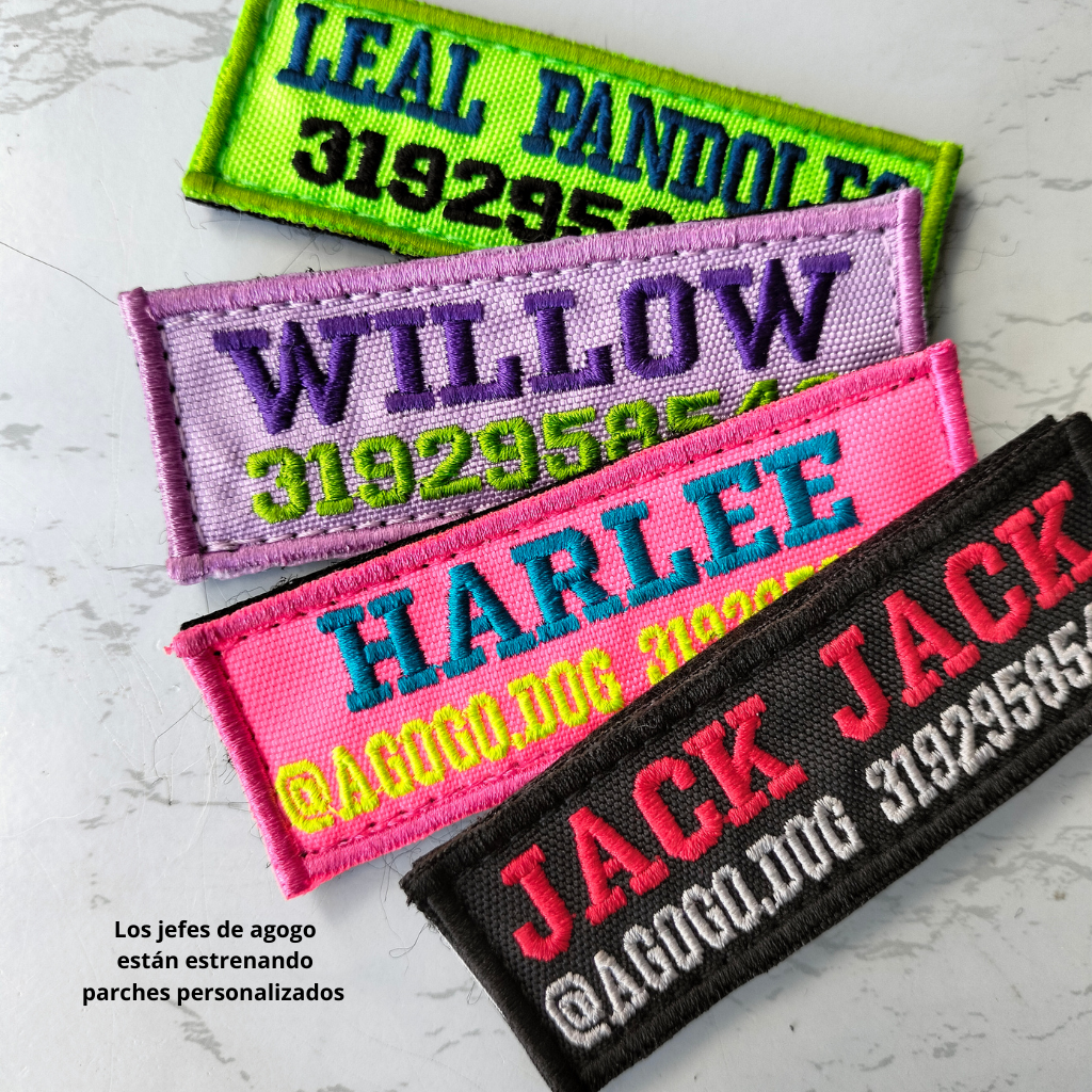 parches personalizados de colores