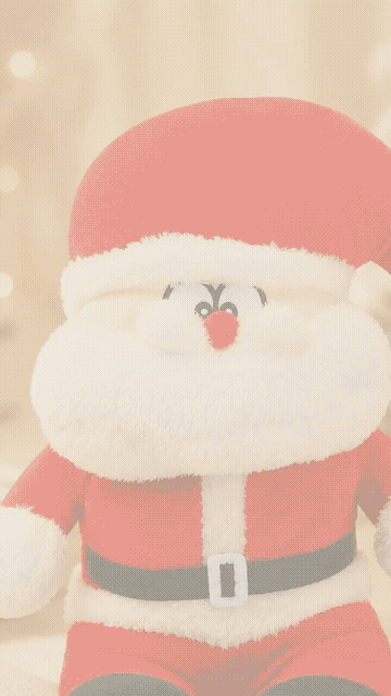Papá Noel que respira - peluche 35 cm con luces y respiración suave