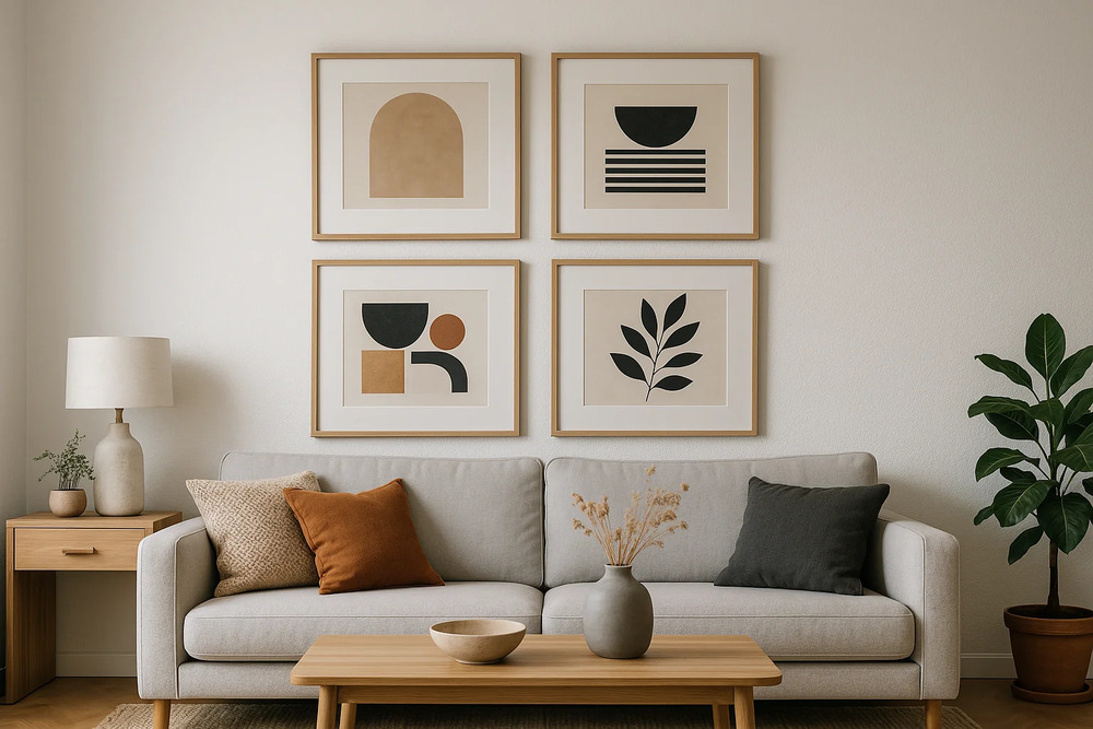 Decoração com quadros personalizados