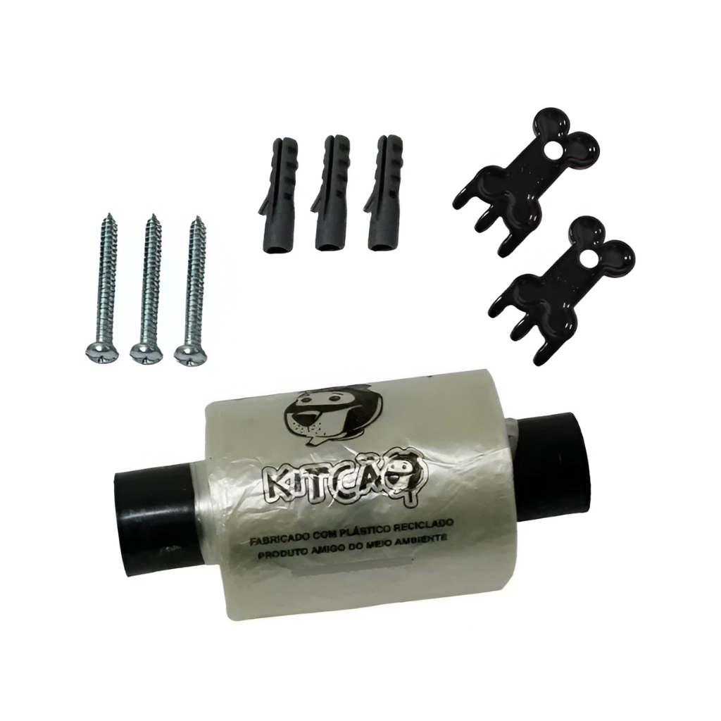 Itens Inclusos no Suporte Kitcão com Pedestal Preto e Haste de 1 Metro