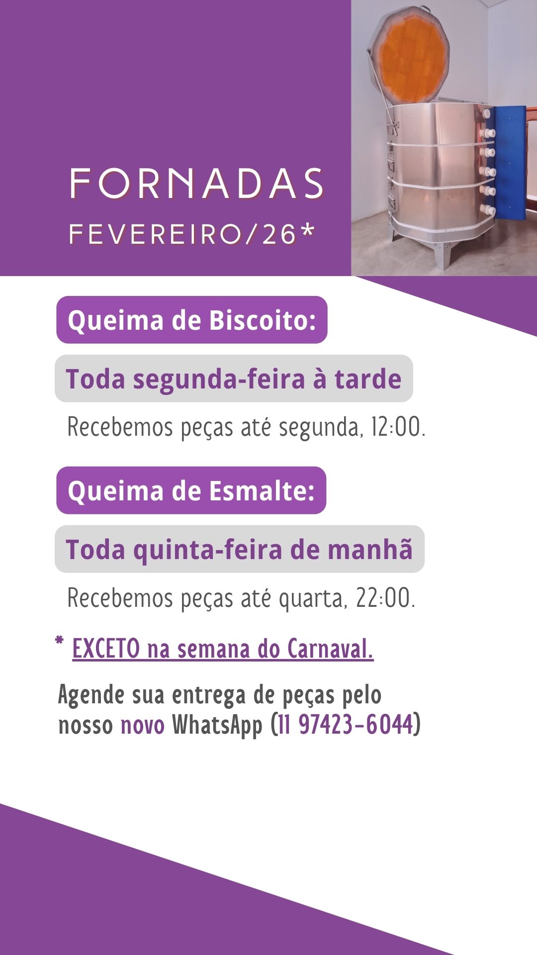 Fornadas coletivas de cerâmica em Fev26 no ateliê Shoyu Crafts