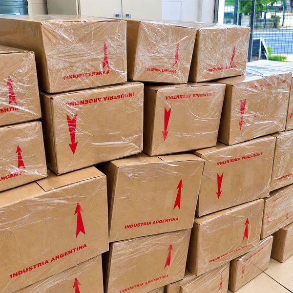 Cajas listas para enviar a todo el país