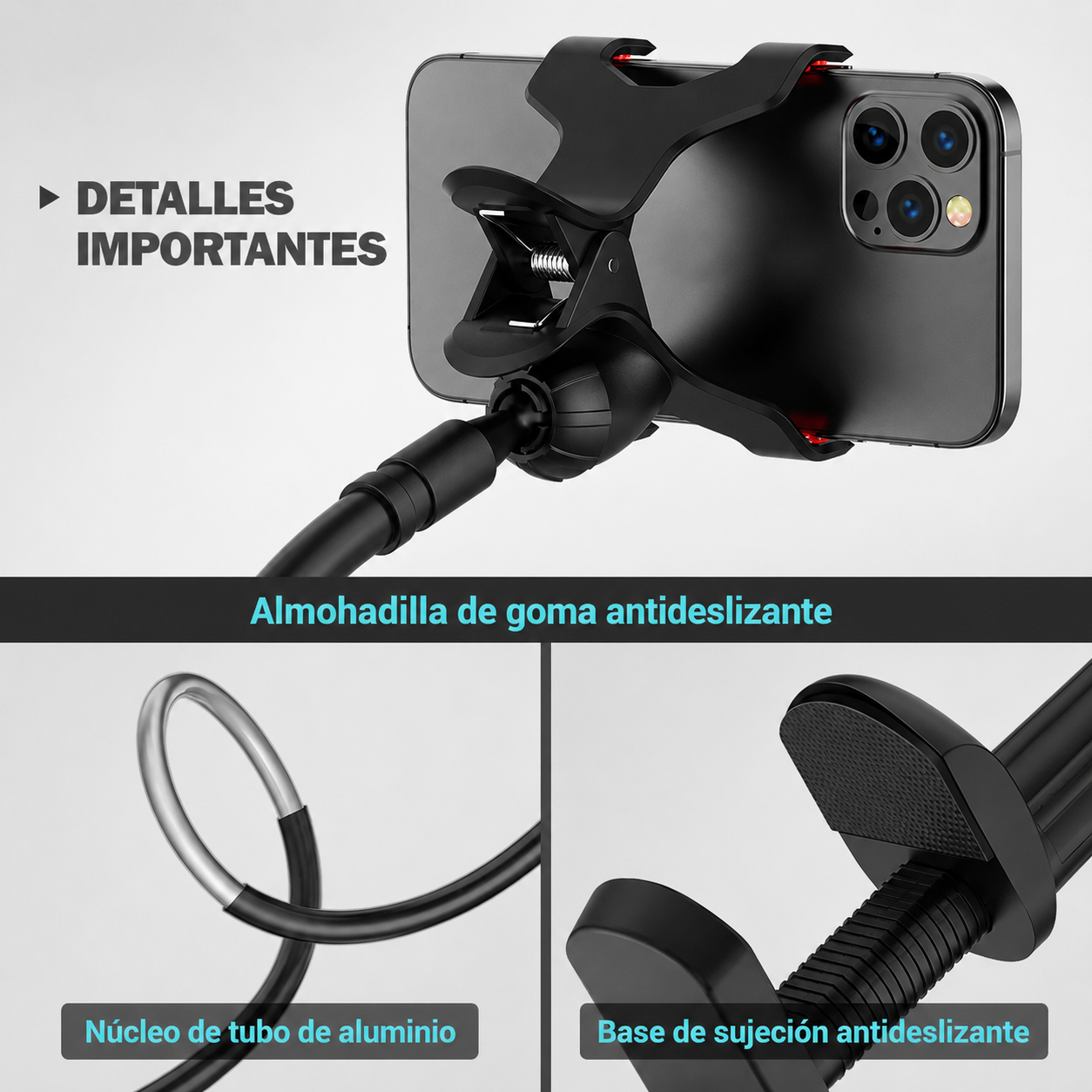 Soporte flexible para videollamadas recetas videos y clases online