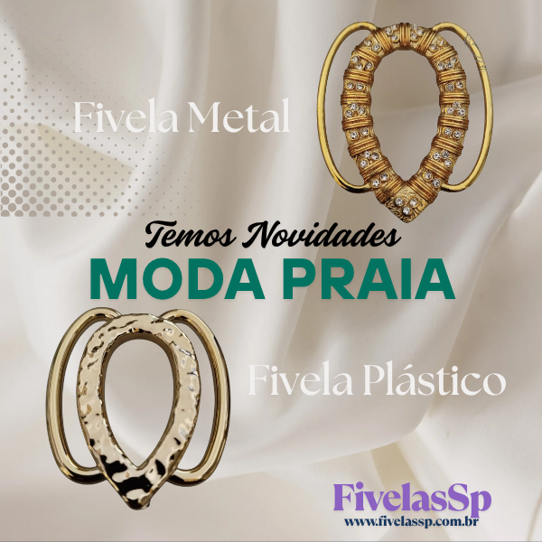 Fivela Modelo Oval com Alça ABS Plástico pacote com 2peças