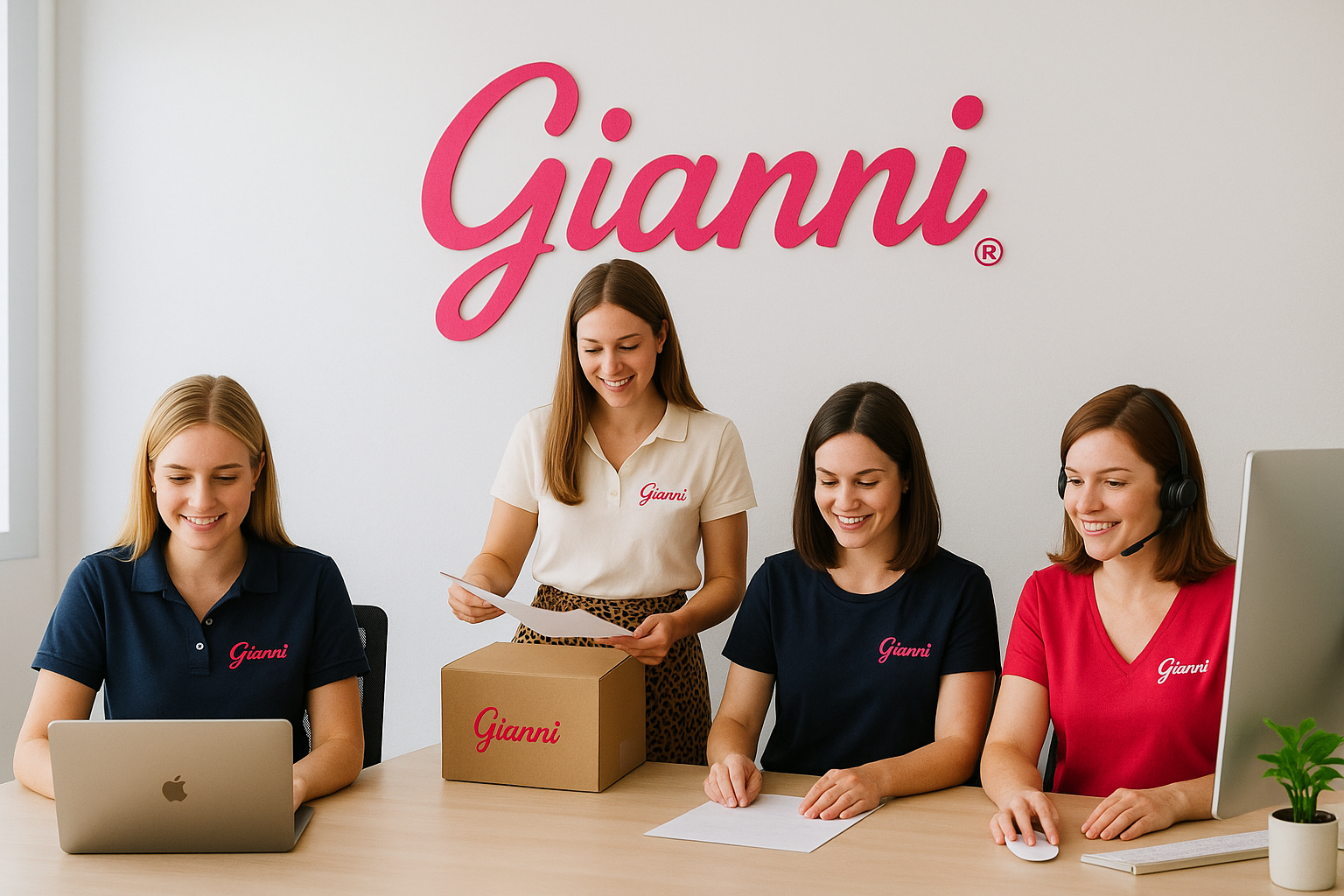 Nuestro equipo y clientas, solo mujeres, estilo primavera