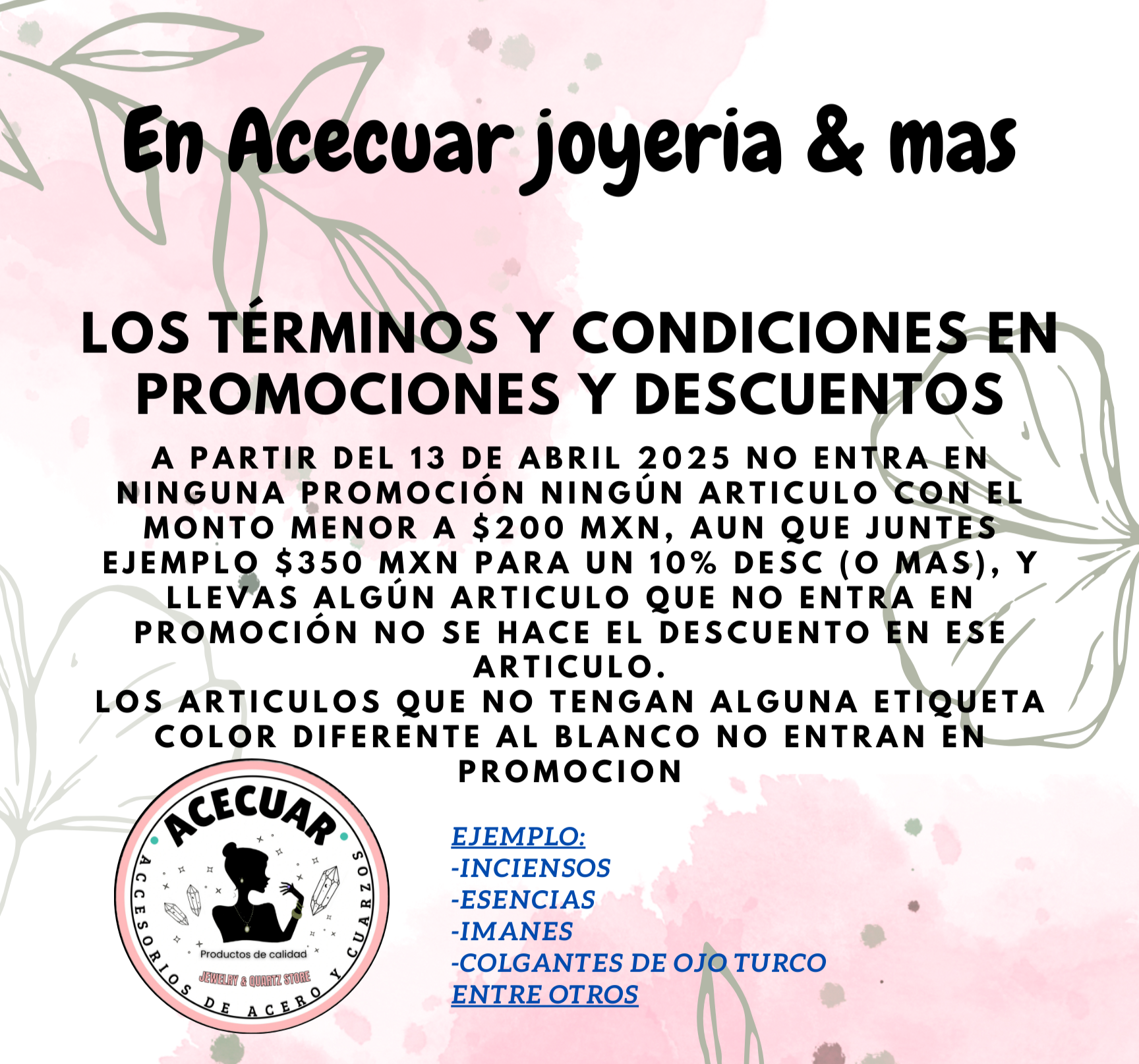 Terminos y condiciones