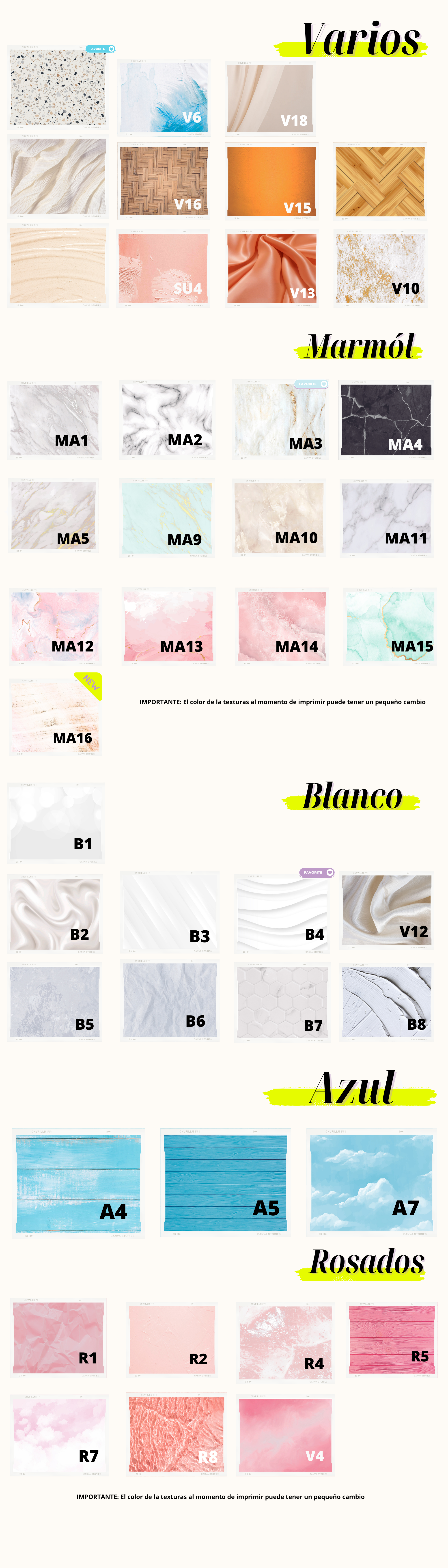 Catalogo fondos para fotos merakilab
