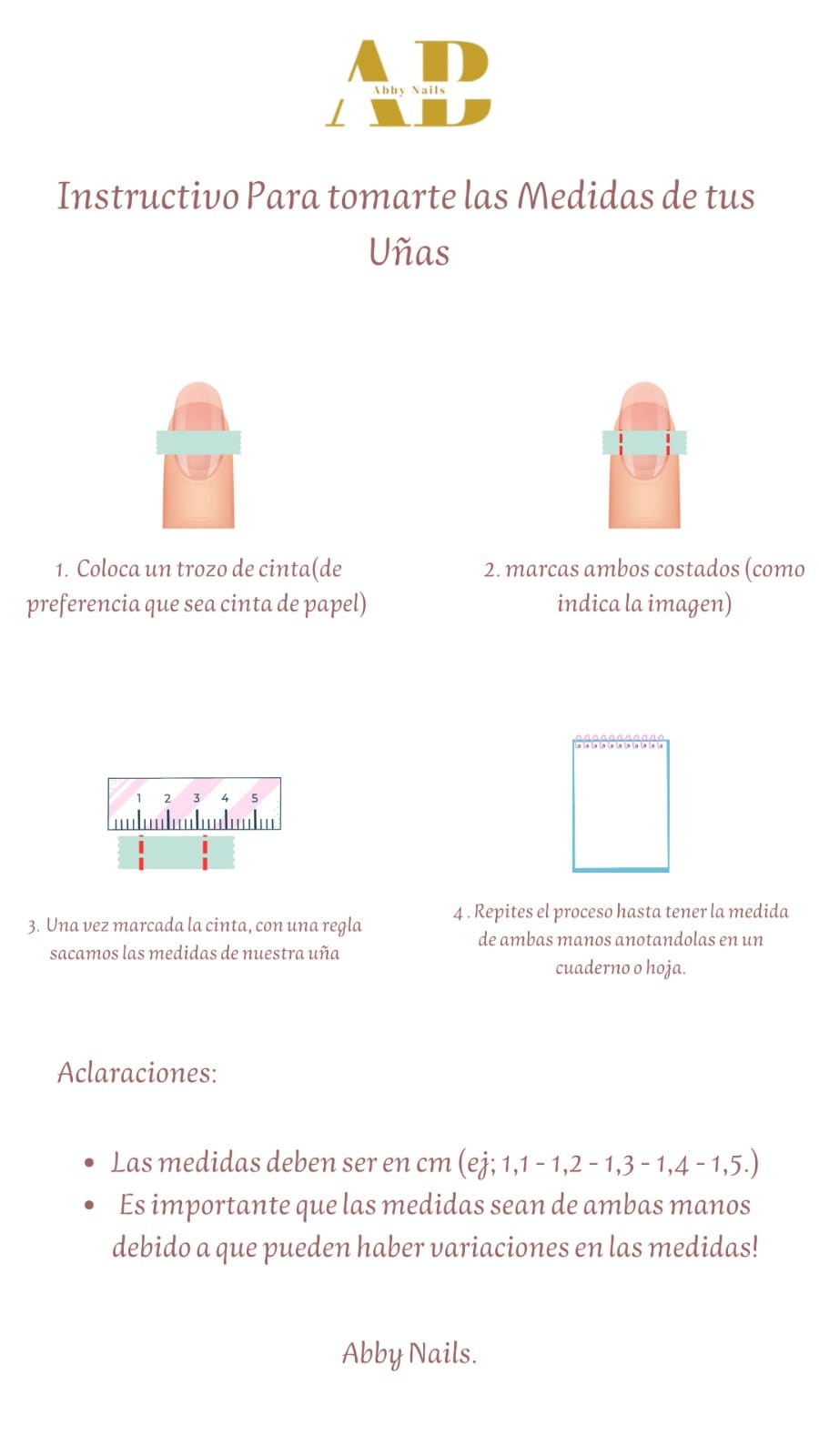 Instructivo para tomarme las medidas