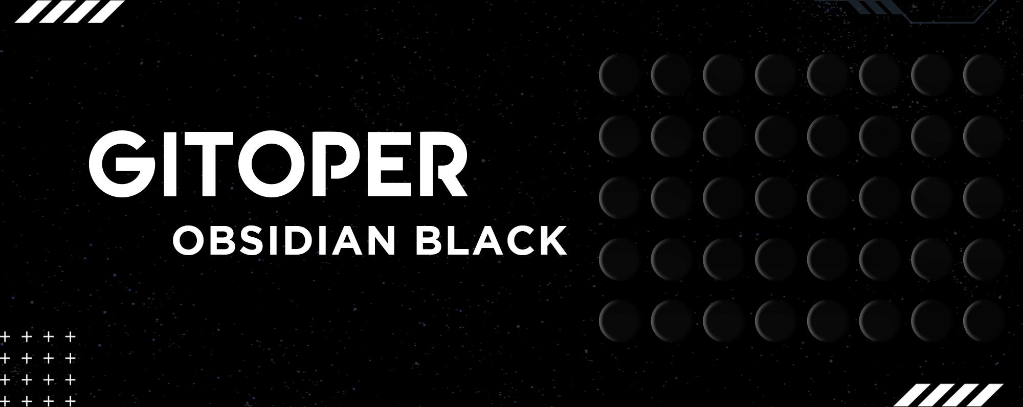 Gitoper Obsidian Black Universal Dots by Hit Gaming