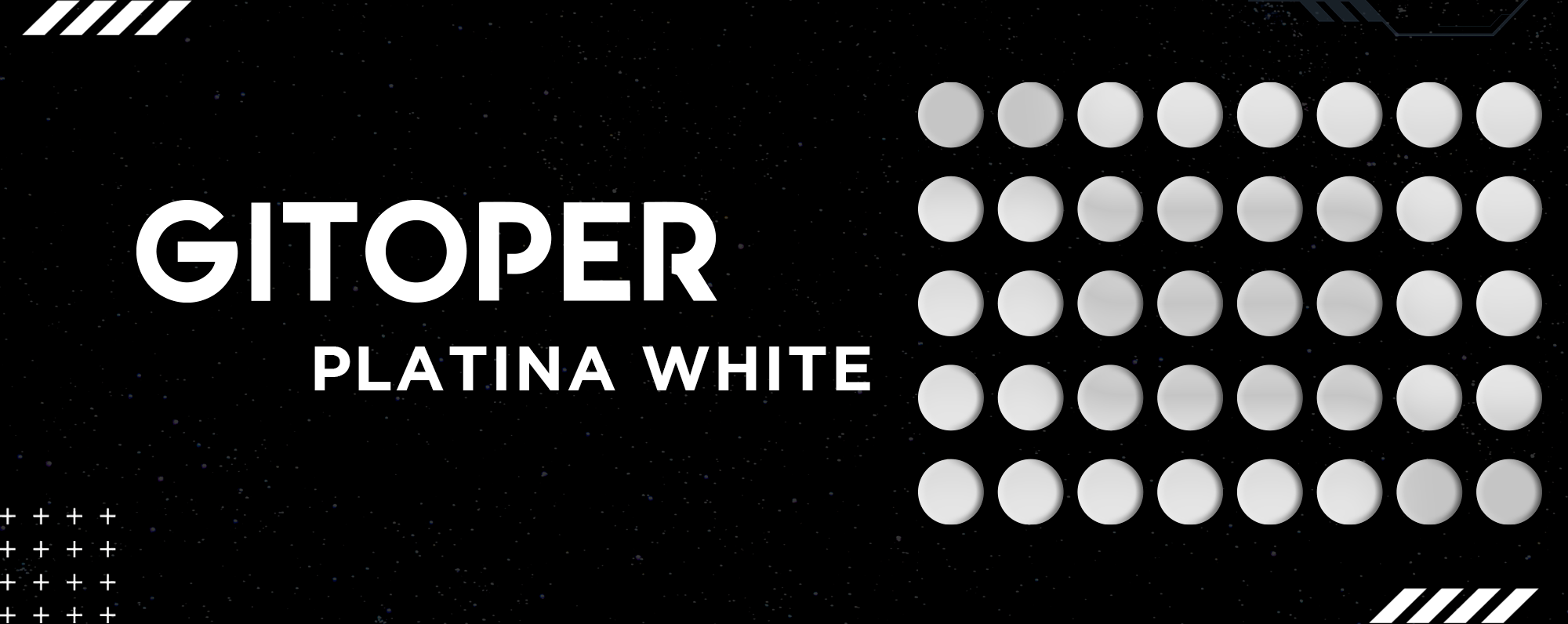 Gitoper Platina white Universal Dots by Hit Gaming