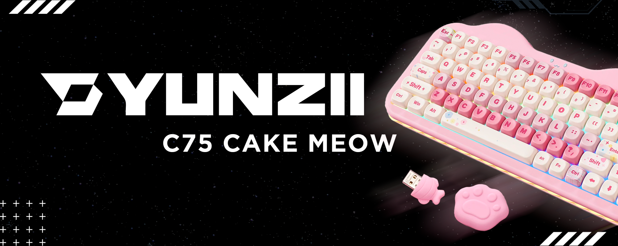 YUNZII C75 Cake Meow by Hit Gaming