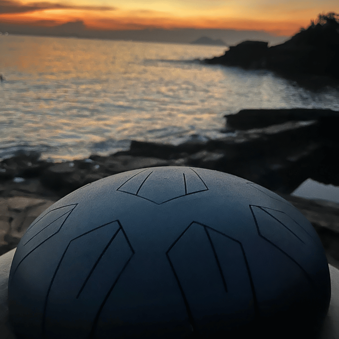 Tankdrum en la playa