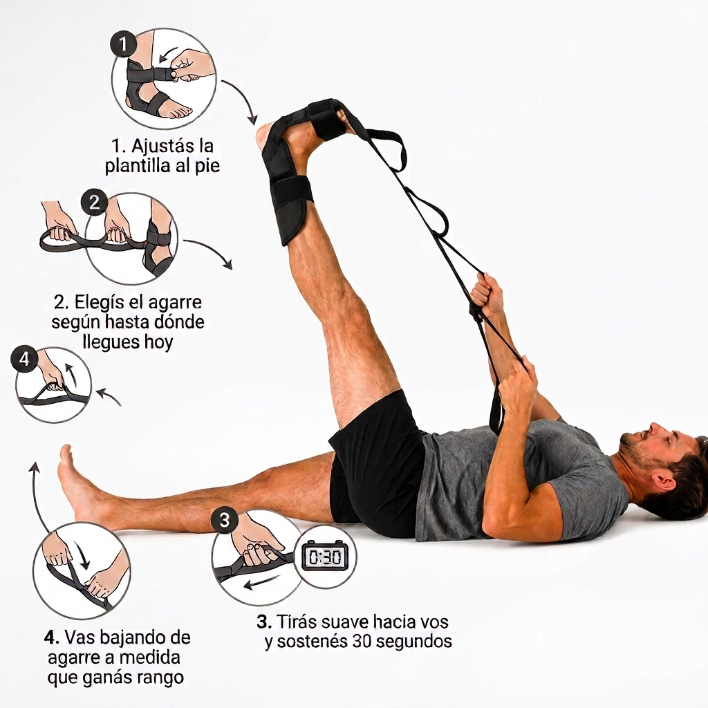 Los cuatro pasos para usar FlexStrap