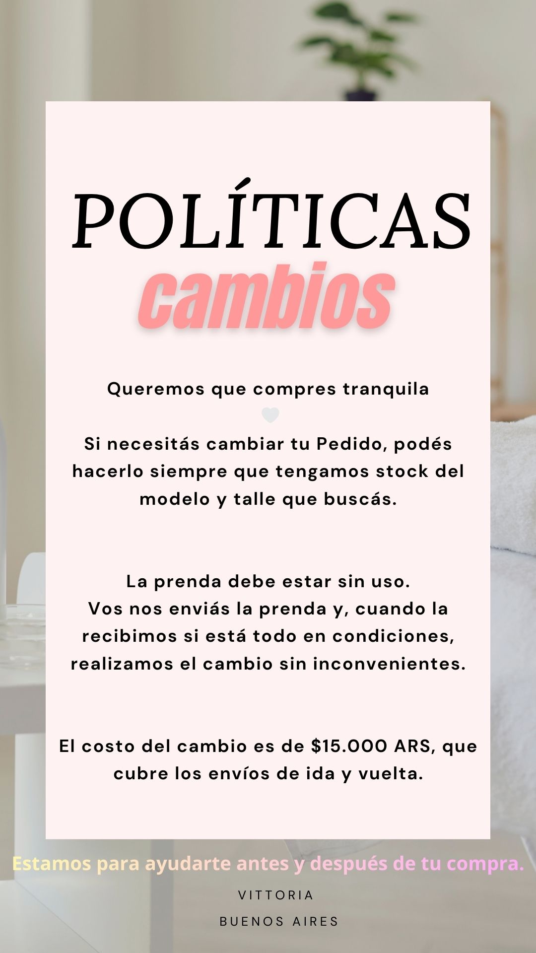 Pol&iacute;ticas de cambio