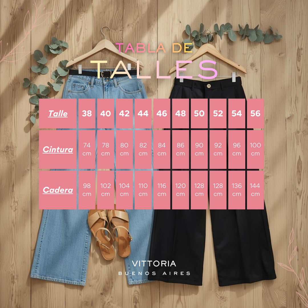 Tabla de talles Vittoria