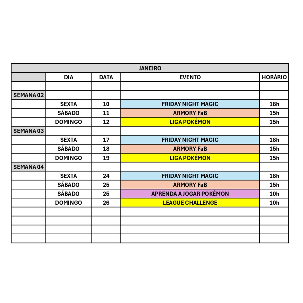 calendario zort games