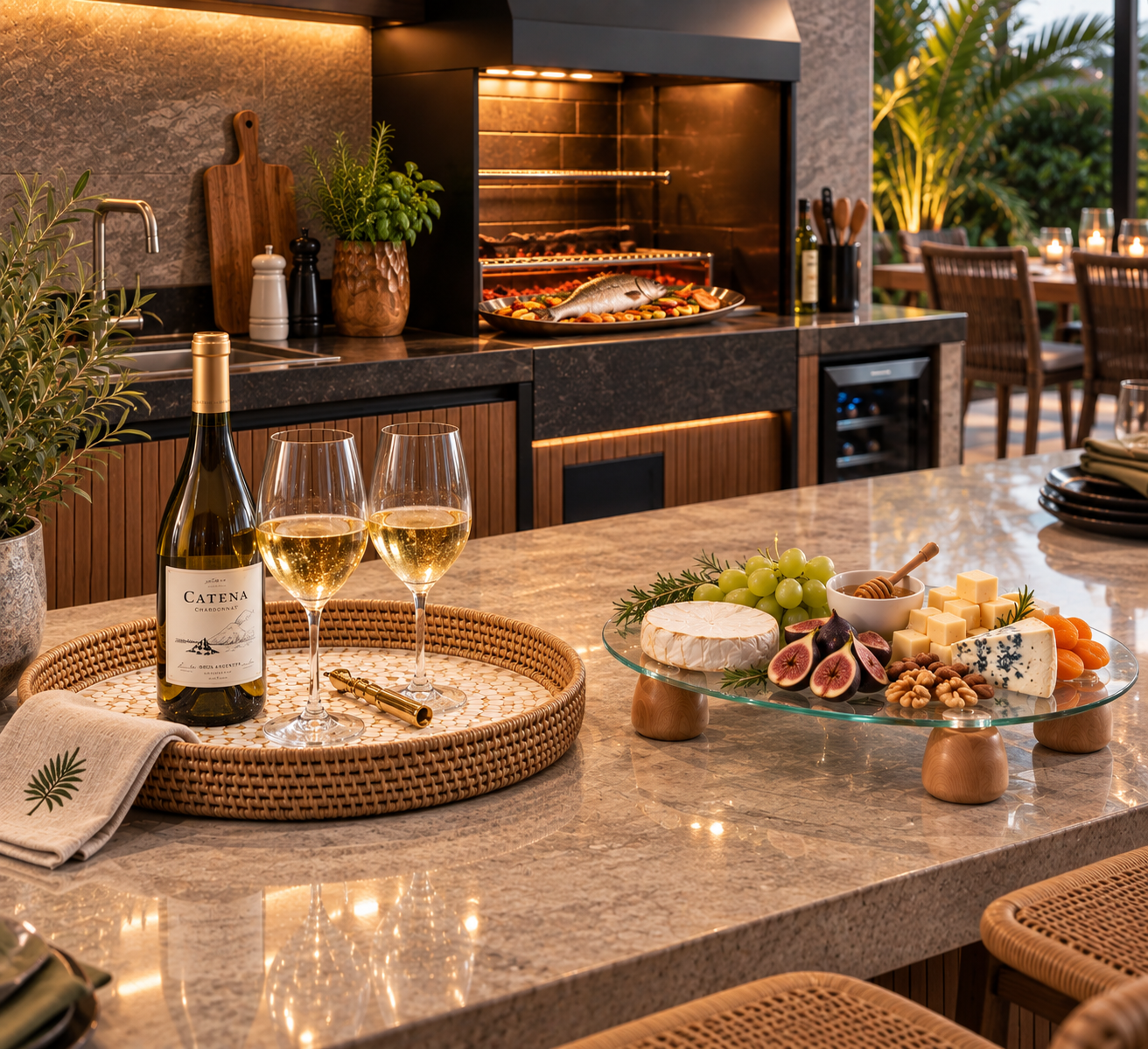 Área Gourmet Casa Contemporânea
