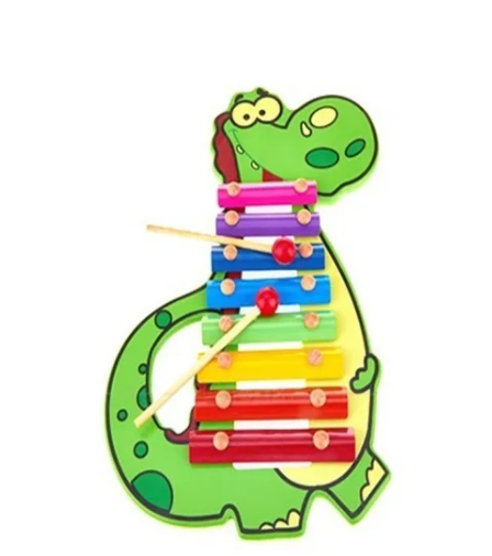 Xilof&oacute;n Dinosaurio de Madera