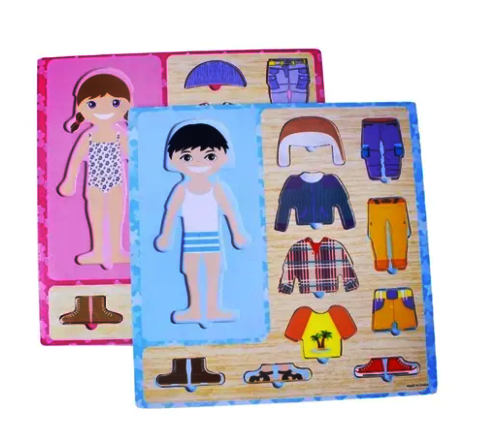 Rompecabezas de madera para vestir