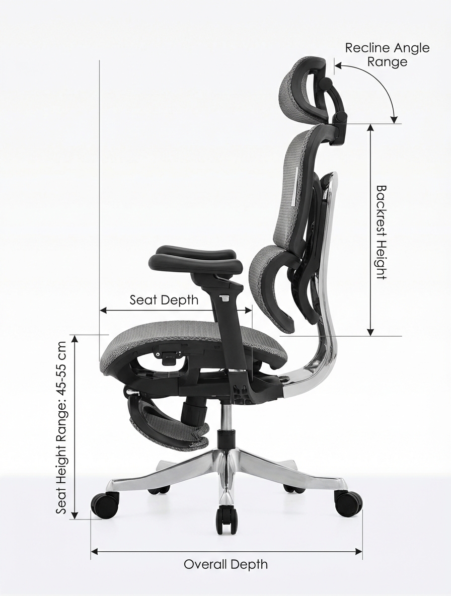 Axis dimensiones vista lateral