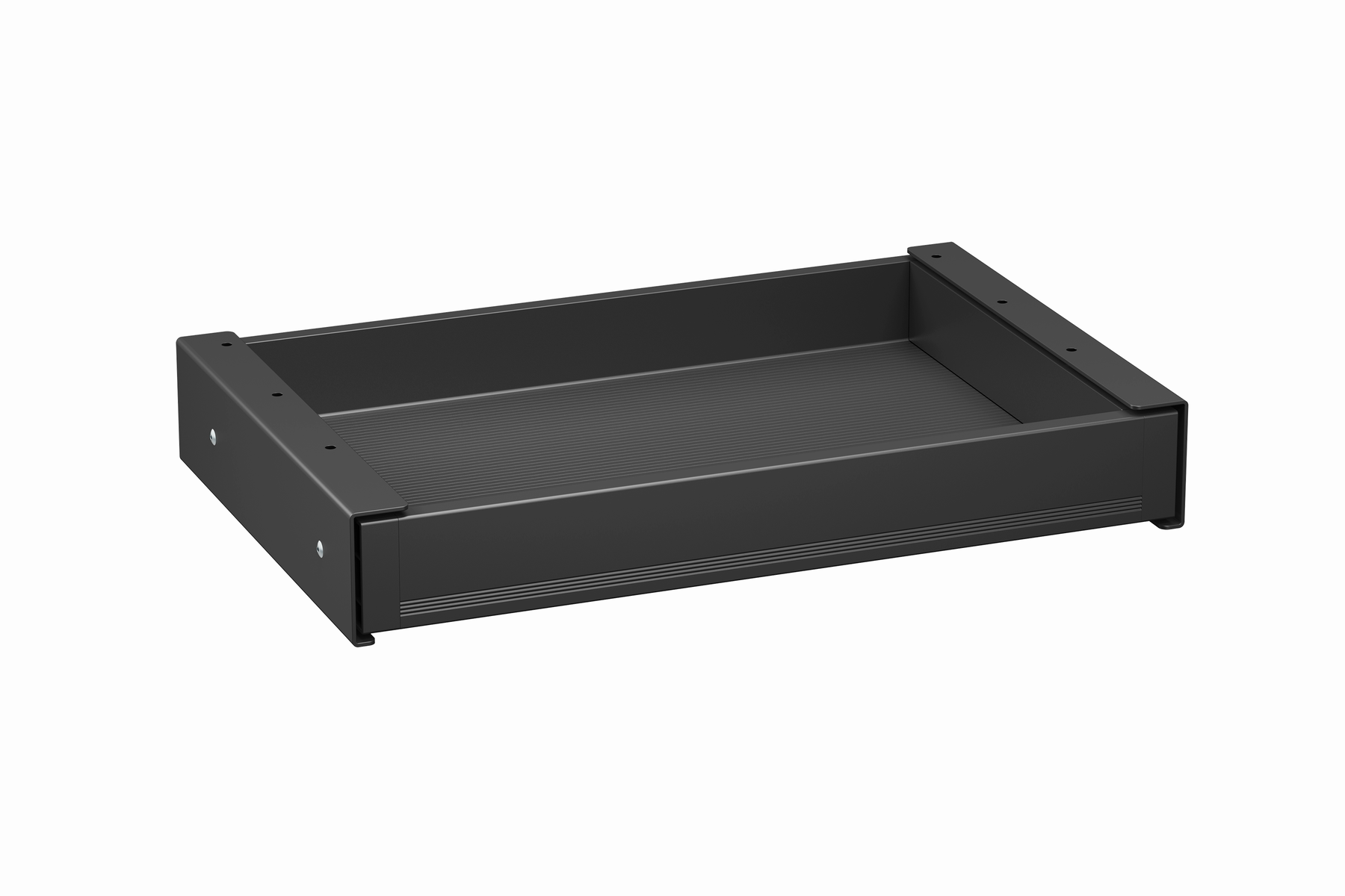 Cajón ultra fino para escritorio con las alas de fijación para atornillar debajo de la tabla