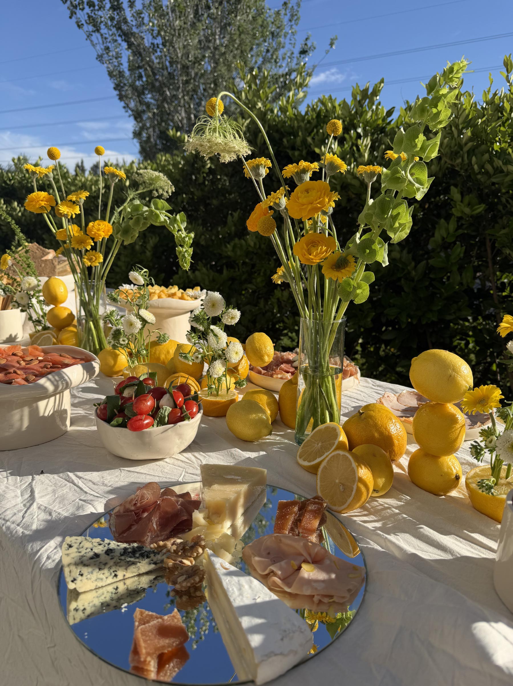 Mesa de banquete para eventos
