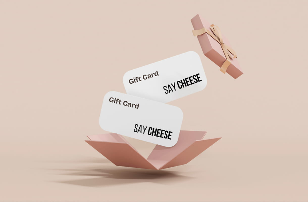 Gift Cards Say Cheese