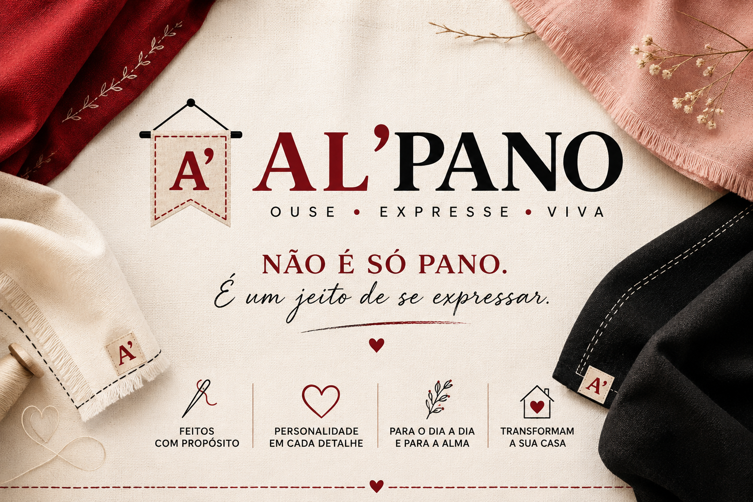 Al’pano - Ouse, Expresse, Viva | Panos com personalidade