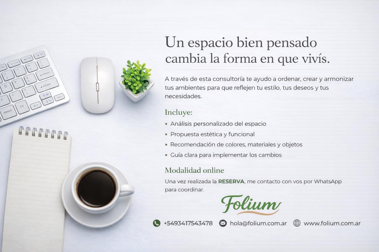 Consultoría de espacios Folium para crear ambientes armónicos y funcionales
