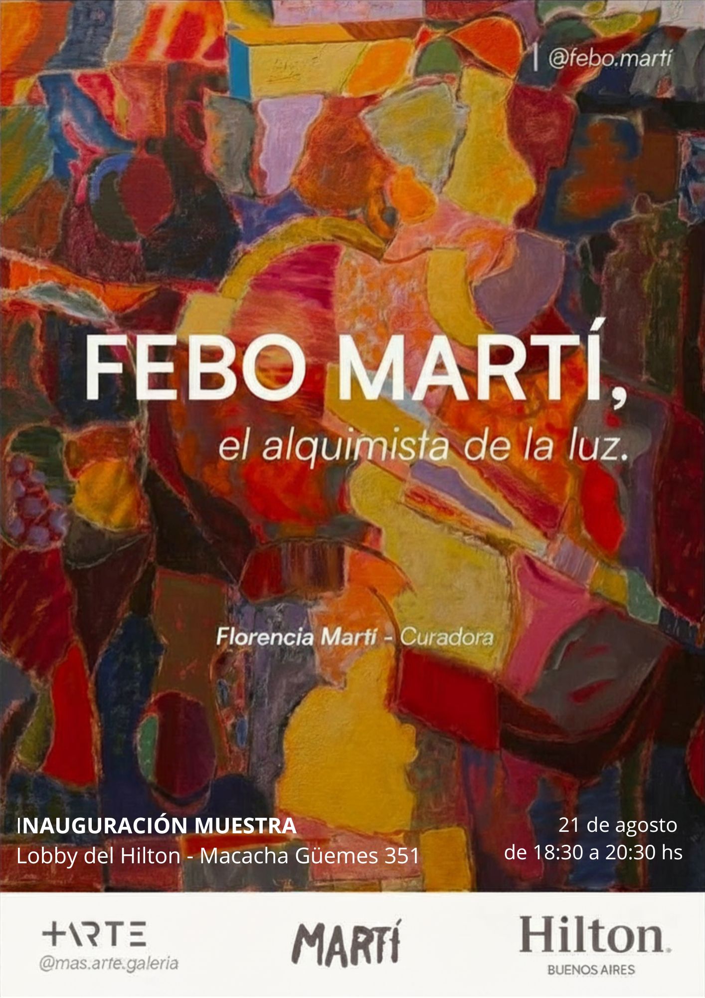 Imagen de la exposición Febo Martí, el alquimista de la luz — Hilton Buenos Aires