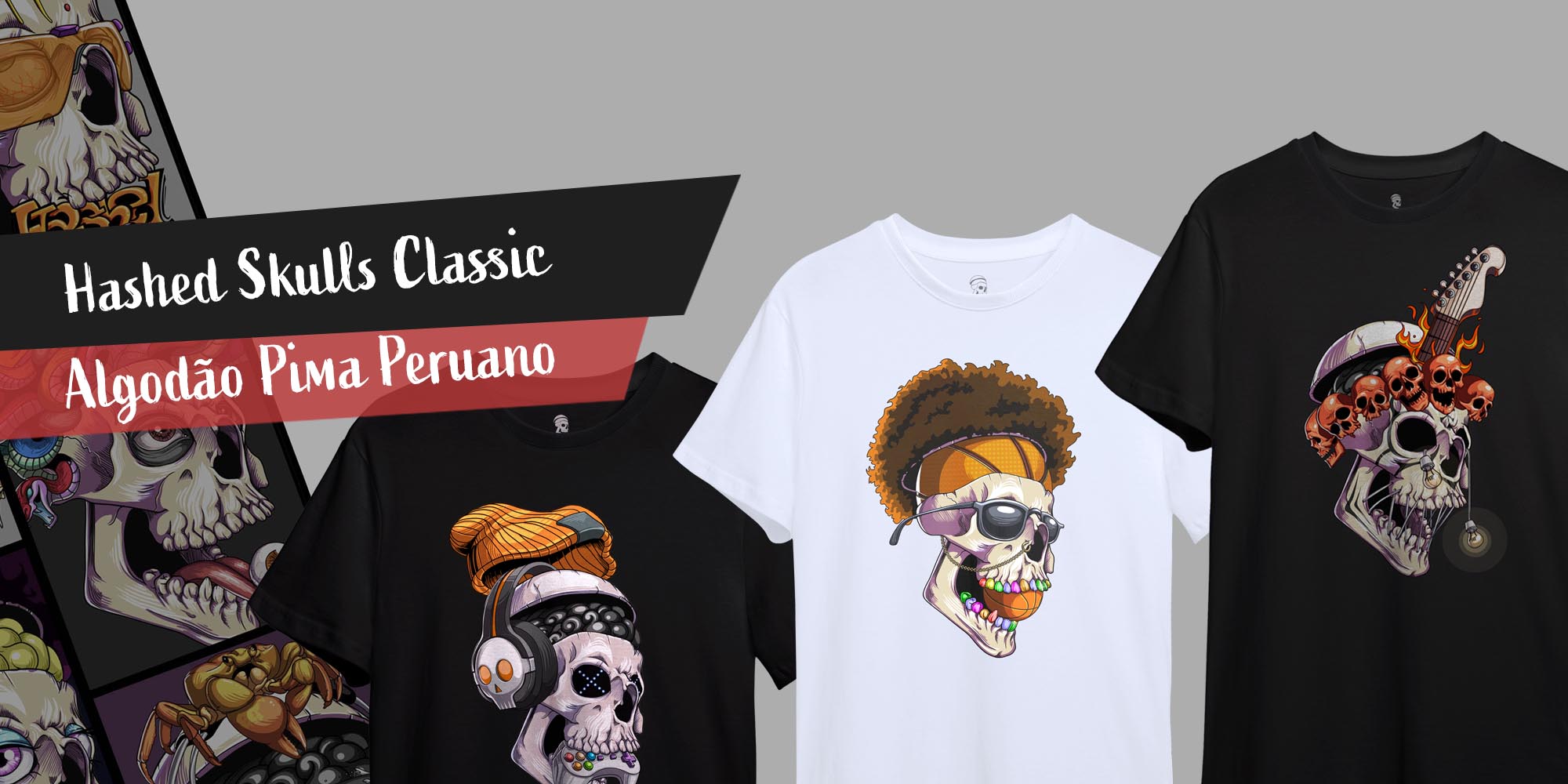 Coleção Clássica Hashed Skulls