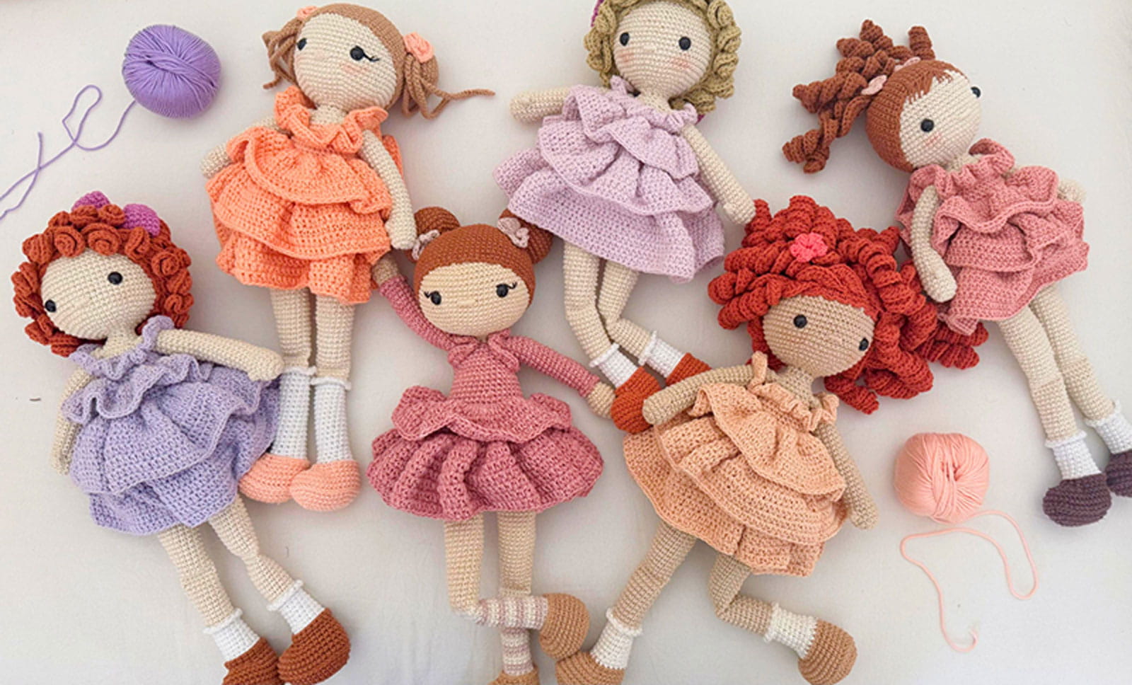 Muñecas de crochet artesanales