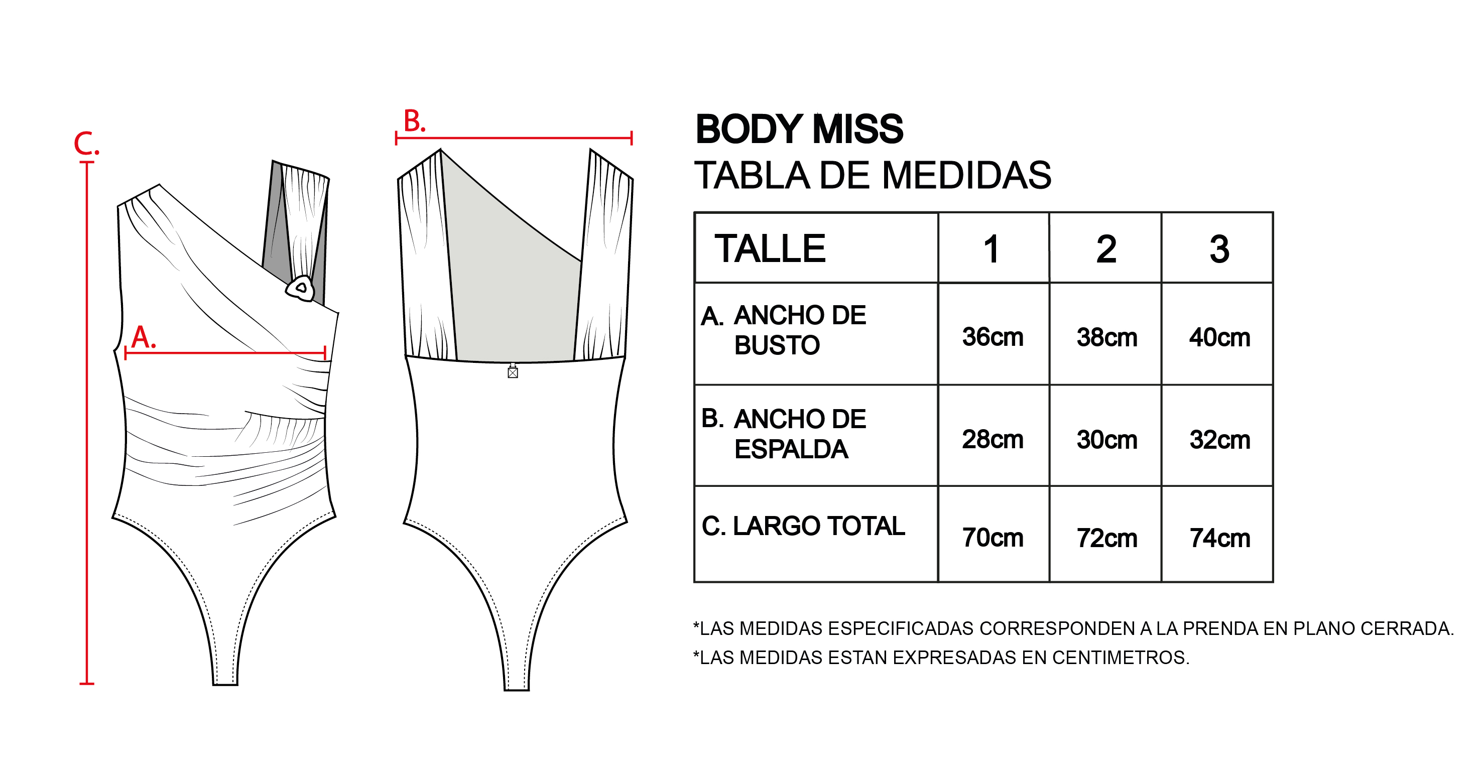 BODY MISS NEGRO - Comprar en MALABIA