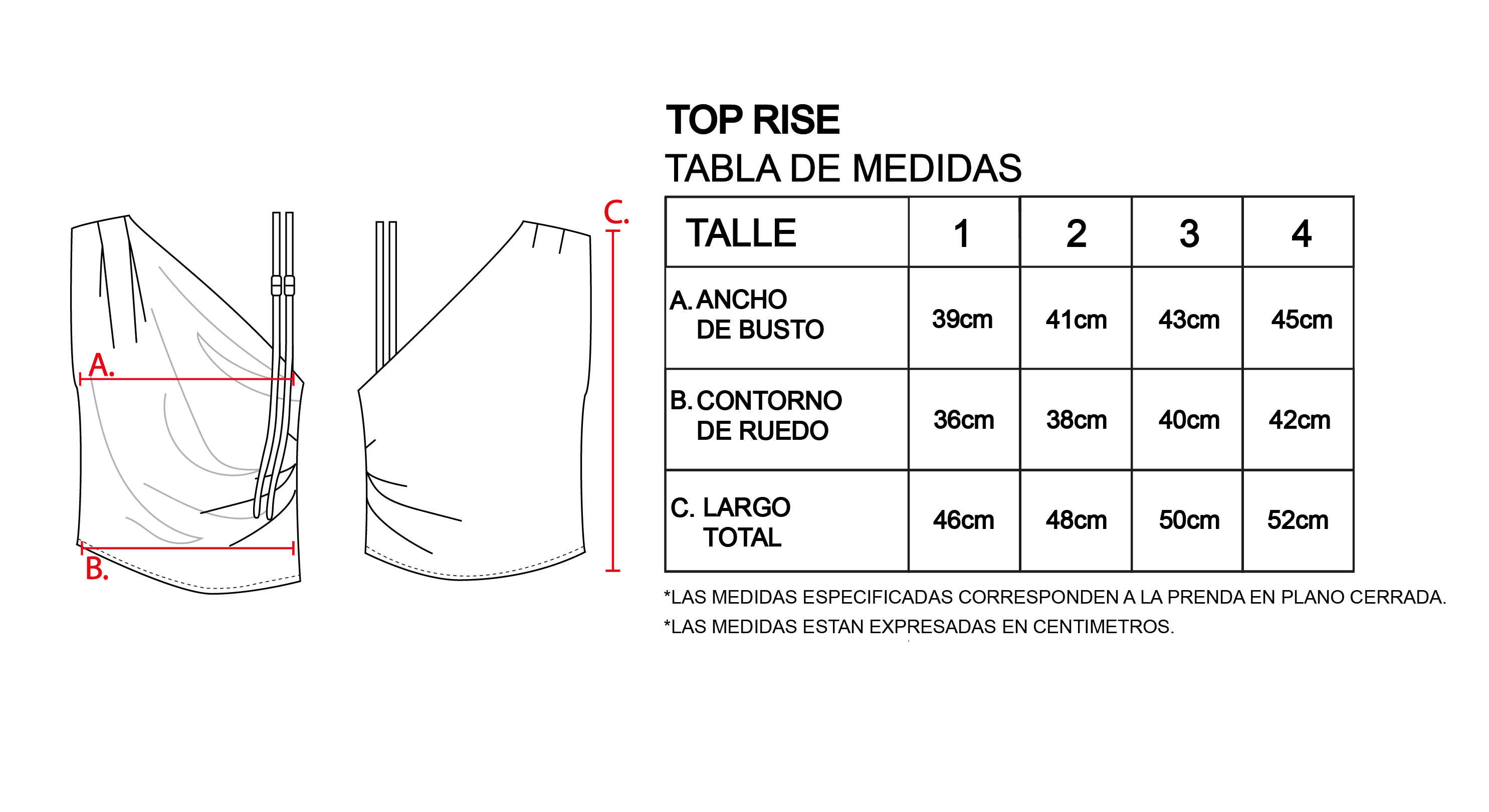 TOP RISE NEGRO - Comprar en MALABIA