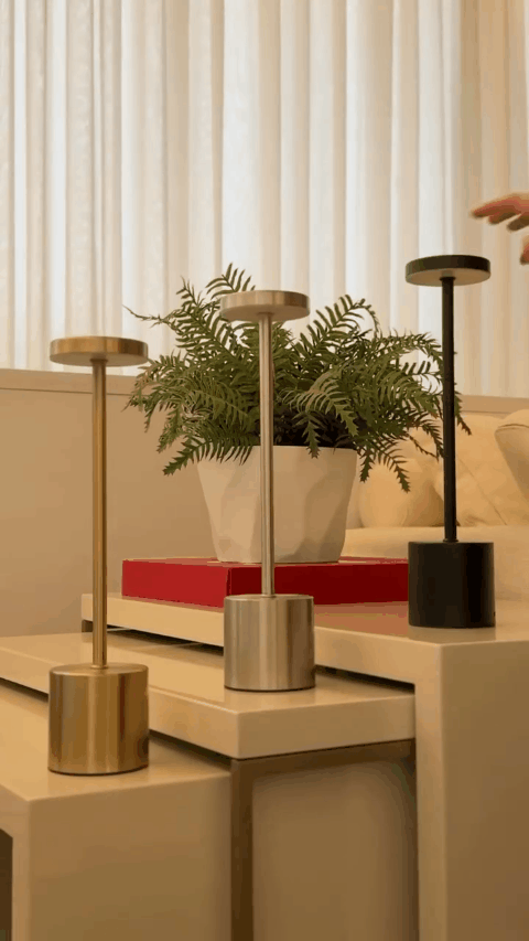 L&aacute;mpara Touch Helena tonos de luz