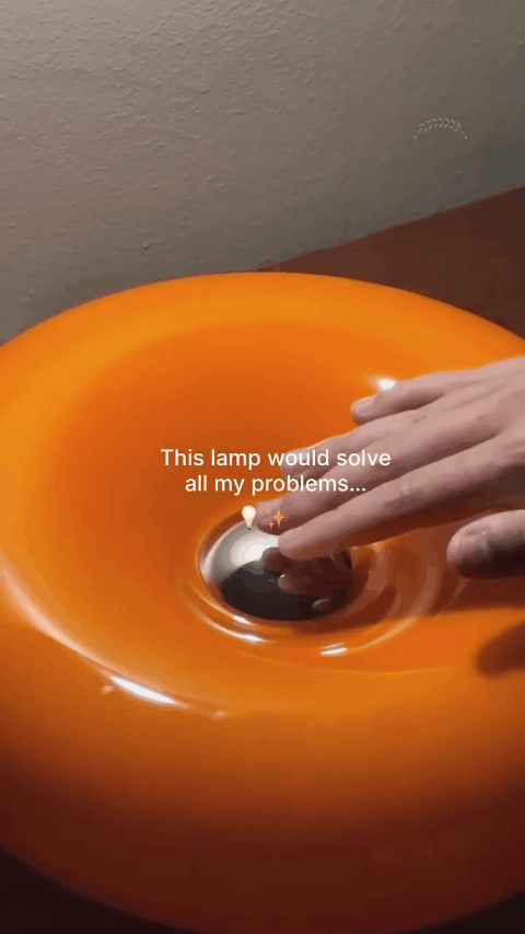 Lámpara Donut LED Recargable Táctil