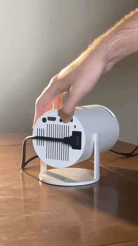 Proyector QHD en uso