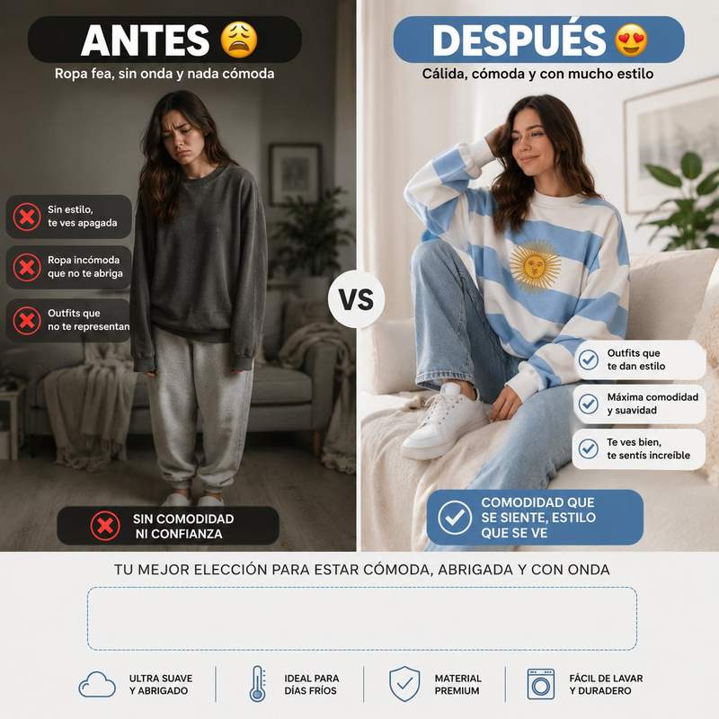 Tabla de talles Maxi Sweater Novara