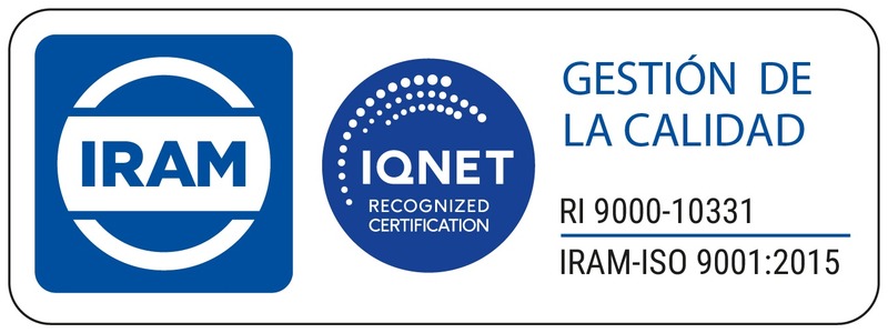 Sello IRAM IQNet - Gestión de la Calidad RI 9000-10331 - IRAM-ISO 9001:2015