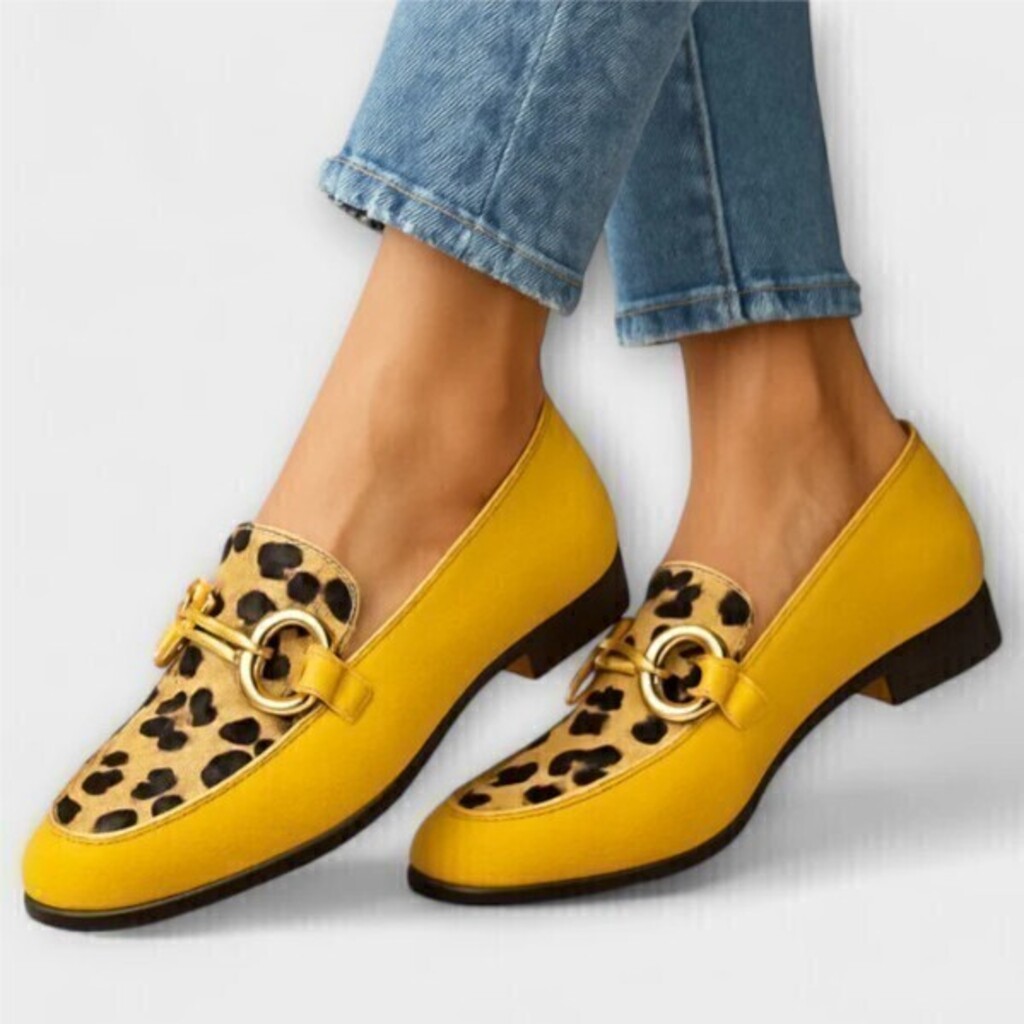 Sapatos de couro de cano baixo com tira e salto grosso para o outono