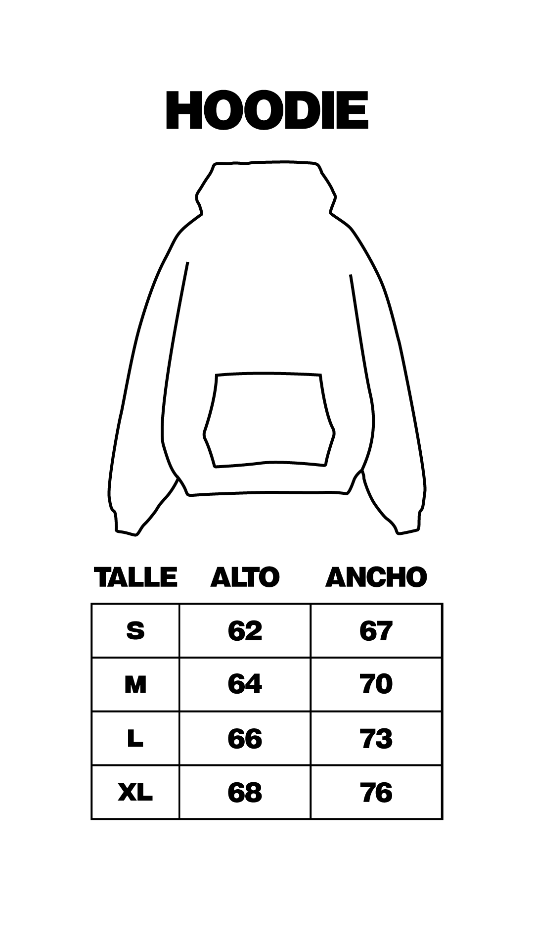 Talles Hoodies